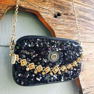 Authentic Vintage Gucci Pouch Refurbished Sequin